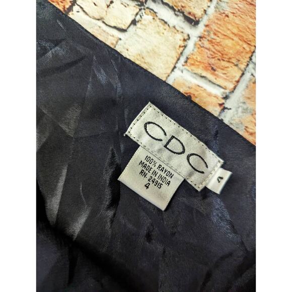 NWT VINTAGE RAMPAGE METALLIC FLORAL LACE LONG DRESS  Size 4 - Picture 6 of 8